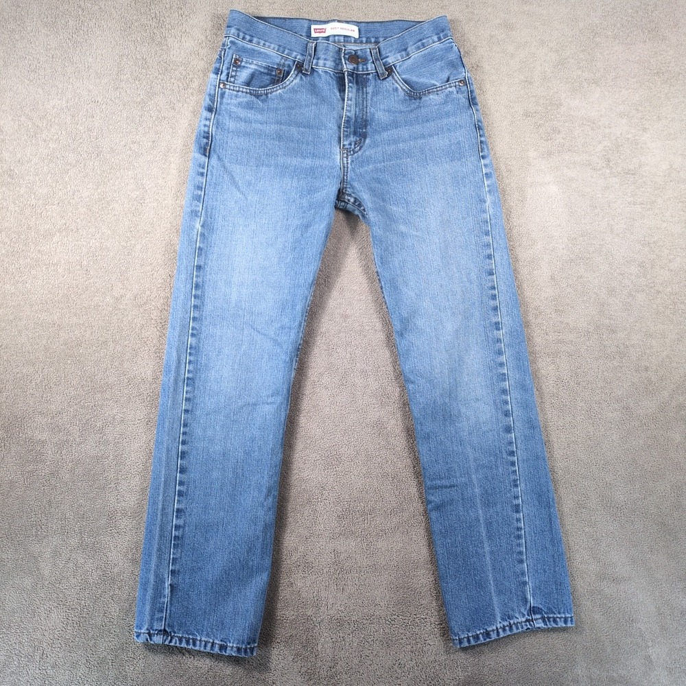 Levi's 505 Slim Fit Jeans Womens 27 Blue Denim Cotton Mid Rise Streetwear